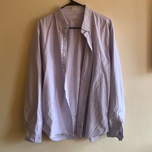 J. Crew Lilac XL Slim Oxford Button-Down